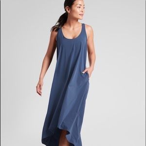NWT SZ S ATHLETA PRESIDIO DRESS IN DRESS BLUE